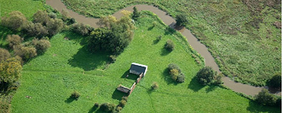 The site from the air
