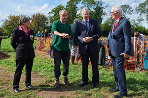 His Royal Highness the Duke of Gloucester with Rob Poulton